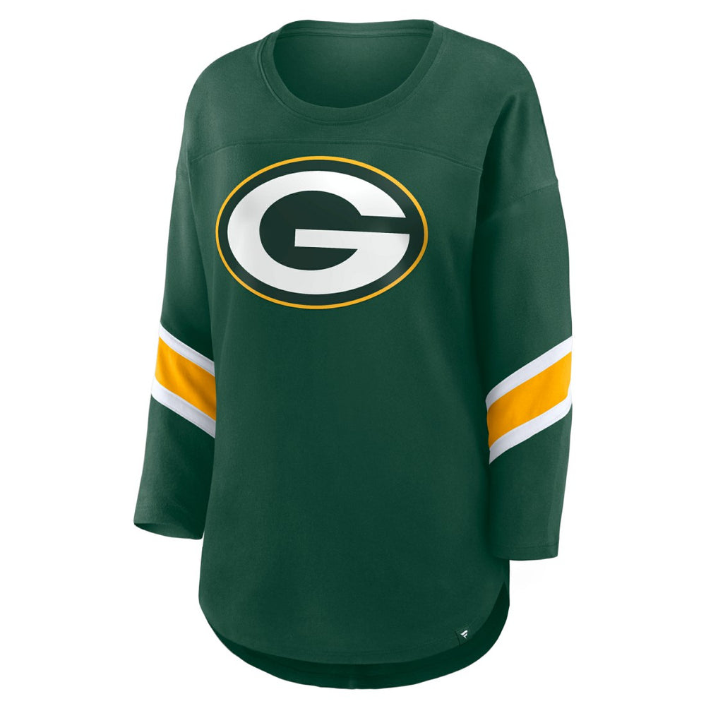 Green Bay Packers Women's Redzone 3/4-Sleeve T-Shirt Green
