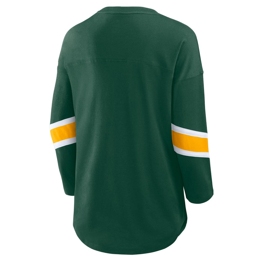 Green Bay Packers Women's Redzone 3/4-Sleeve T-Shirt Green