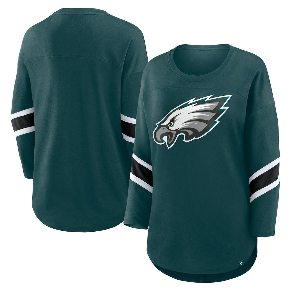 Philadelphia Eagles Women's Redzone 3/4-Sleeve T-Shirt Green