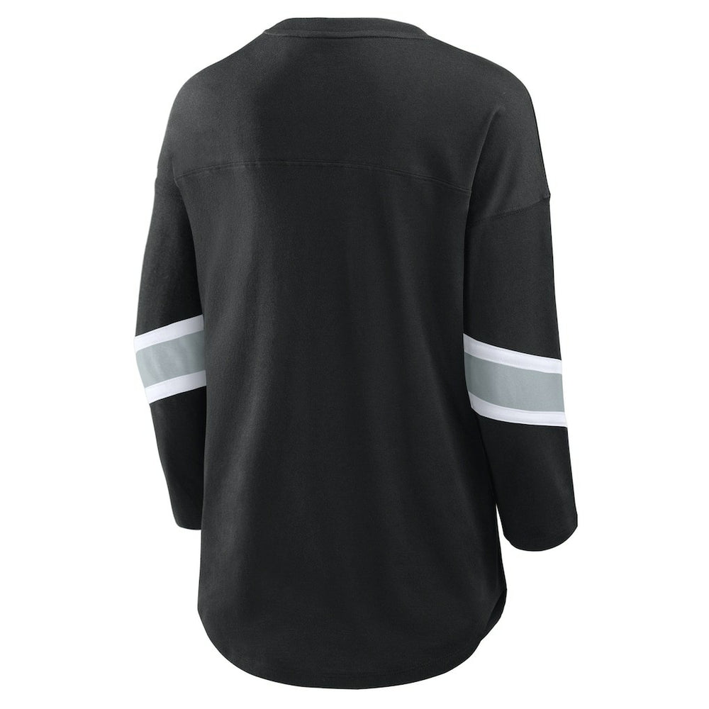 Las Vegas Raiders Women's Redzone 3/4-Sleeve T-Shirt Black