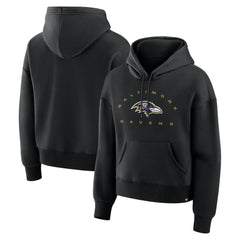 Baltimore Ravens Women's Eligible Receiver Legacy Pullover Hoodie Black
