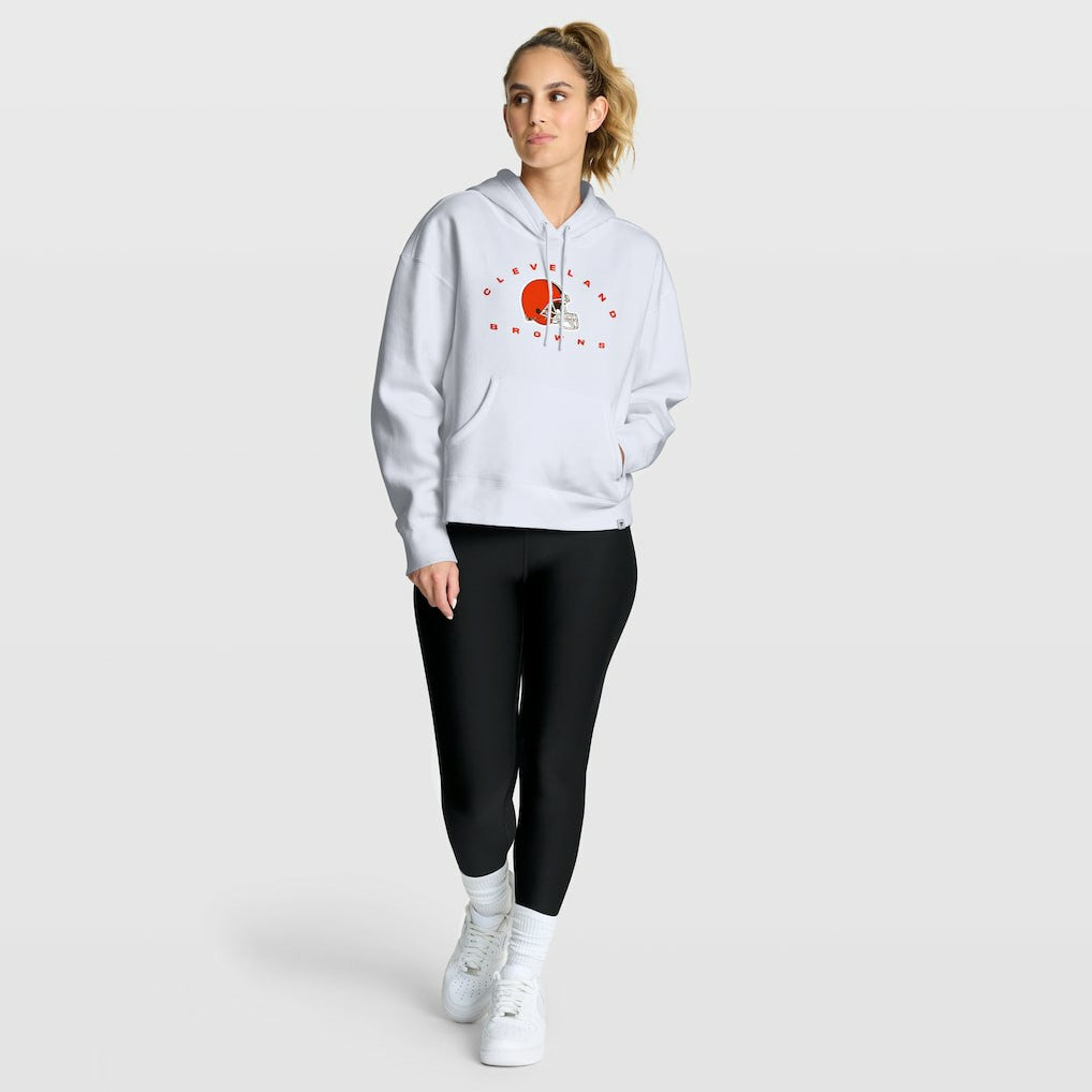 Cleveland Browns Women's Eligible Receiver Legacy Pullover Hoodie White