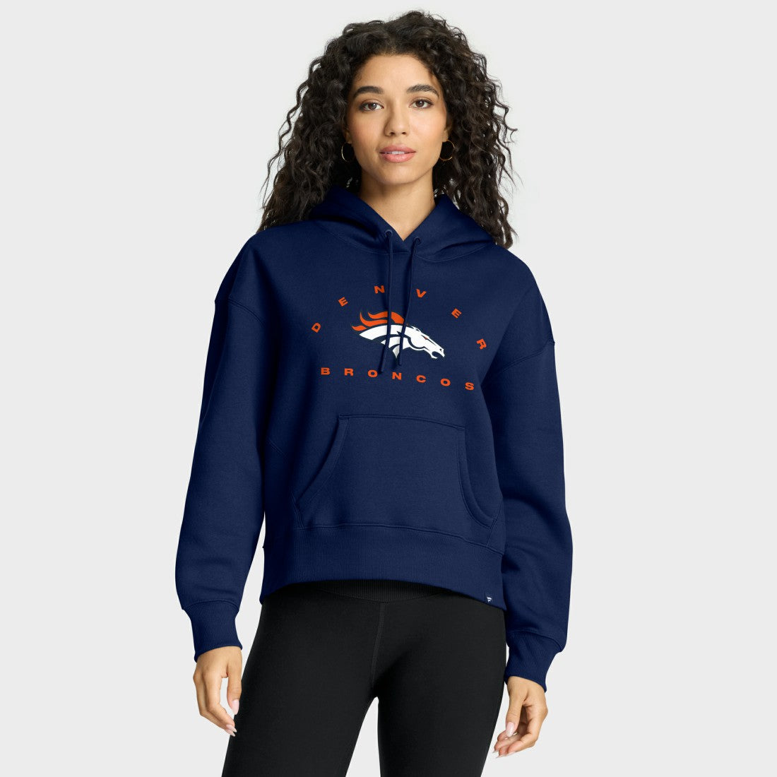 Denver Broncos Women's Eligible Receiver Legacy Pullover Hoodie Navy