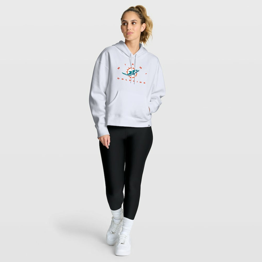 Miami Dolphins Women's Eligible Receiver Legacy Pullover Hoodie White