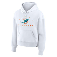 Miami Dolphins Women's Eligible Receiver Legacy Pullover Hoodie White