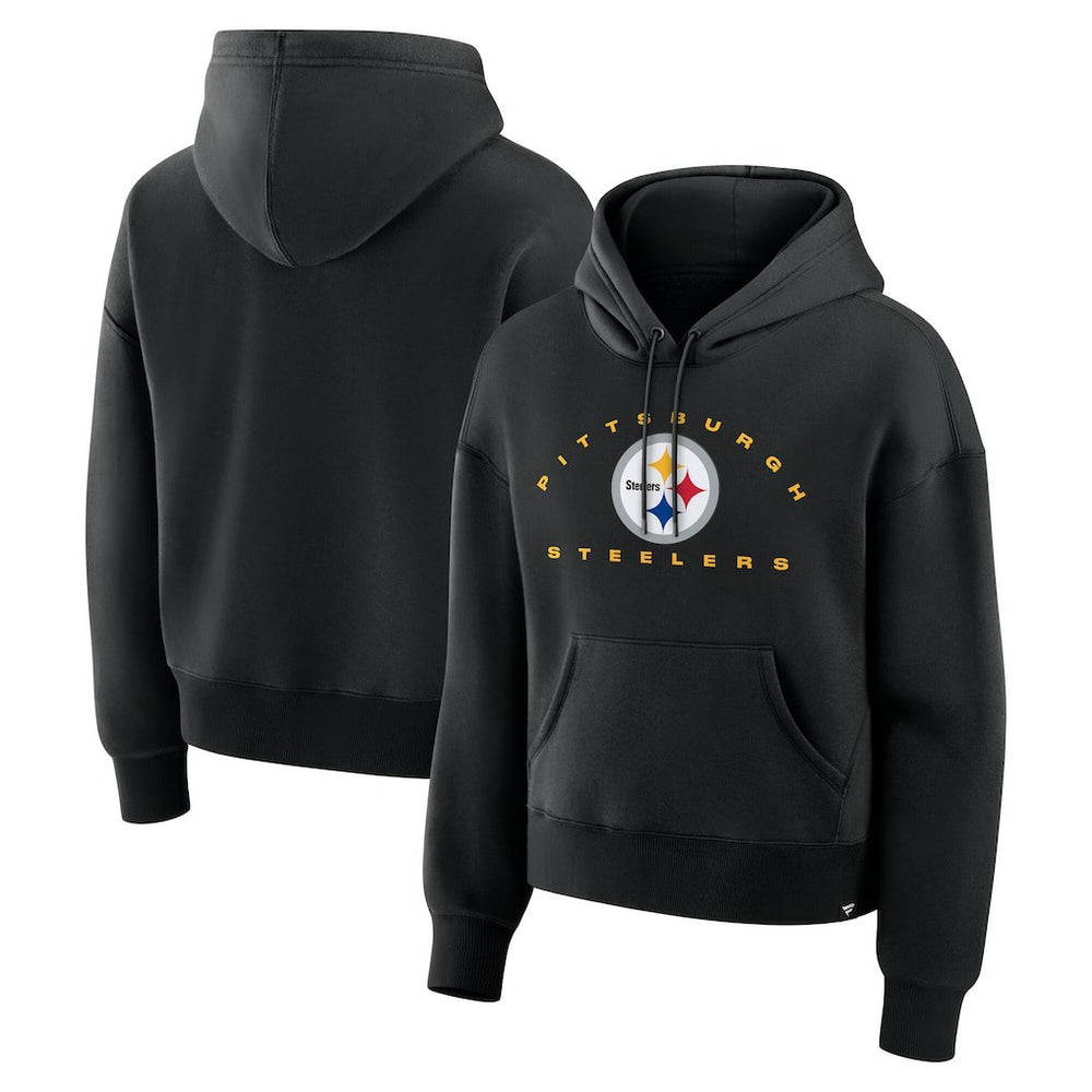 Pittsburgh Steelers Women's Eligible Receiver Legacy Pullover Hoodie Black