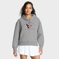 Houston Texans Women's Eligible Receiver Legacy Pullover Hoodie Heather Gray