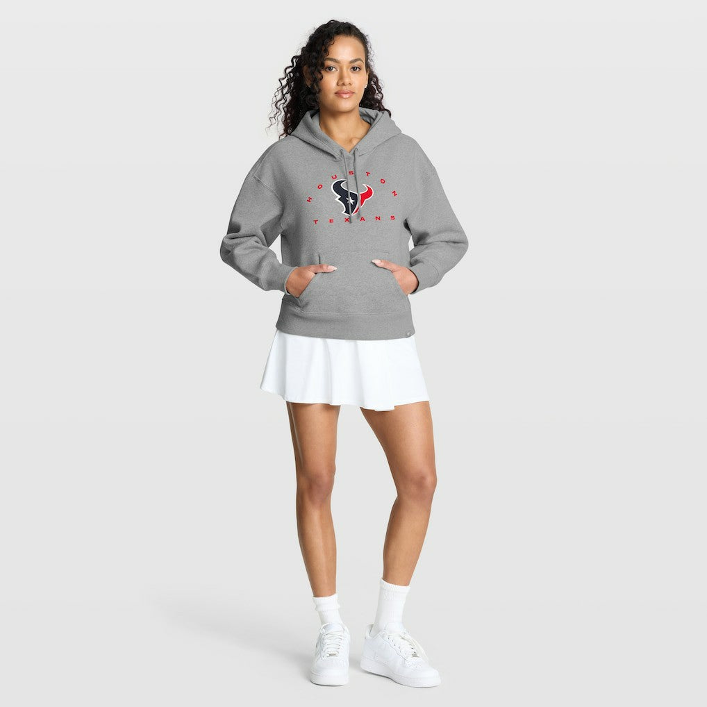Houston Texans Women's Eligible Receiver Legacy Pullover Hoodie Heather Gray