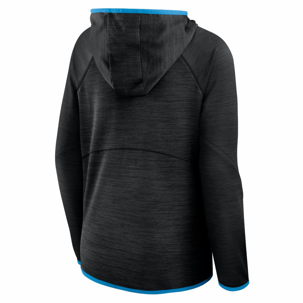Carolina Panthers Women's Redzone End Around Pass Raglan Full-Zip Hoodie Black