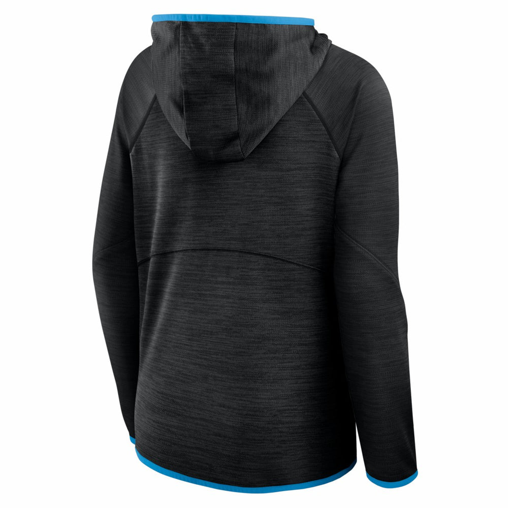 Carolina Panthers Women's Redzone End Around Pass Raglan Full-Zip Hoodie Black