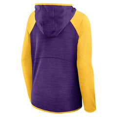 Minnesota Vikings Women's Redzone End Around Pass Raglan Full-Zip Hoodie Purple/Gold