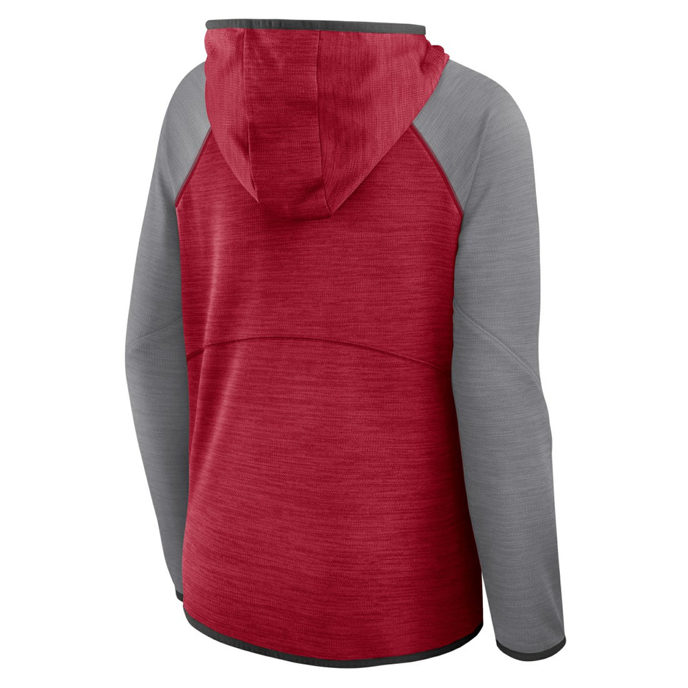 Tampa Bay Buccaneers Women's Redzone End Around Pass Raglan Full-Zip Hoodie Red/Pewter
