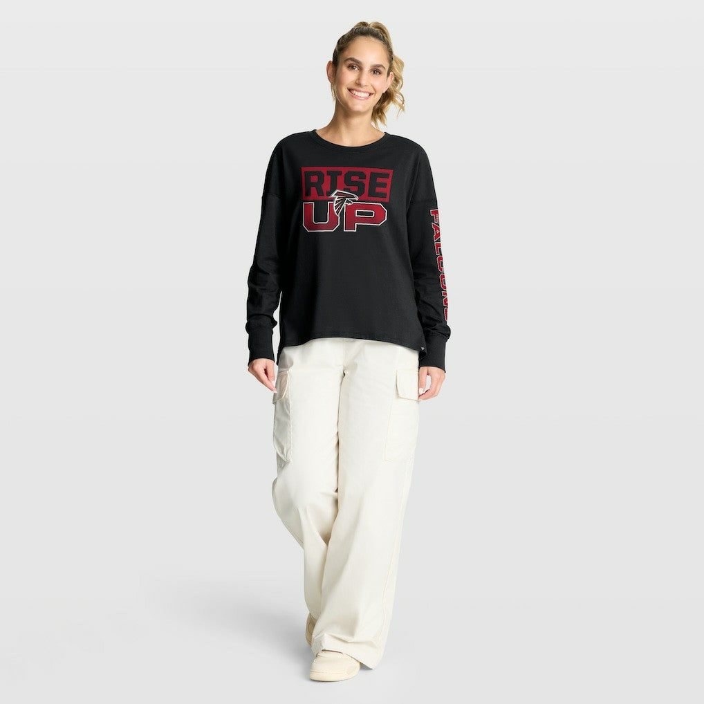Atlanta Falcons Women's Hometown Legacy Long Sleeve T-Shirt Black