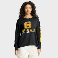 Pittsburgh Steelers Women's Hometown Legacy Long Sleeve T-Shirt Black