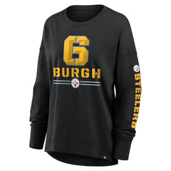 Pittsburgh Steelers Women's Hometown Legacy Long Sleeve T-Shirt Black