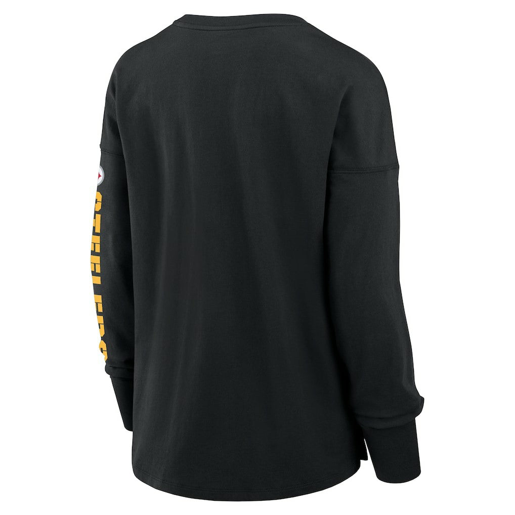 Pittsburgh Steelers Women's Hometown Legacy Long Sleeve T-Shirt Black