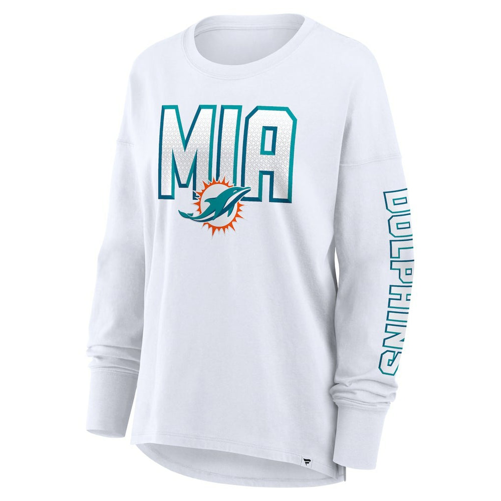 Miami Dolphins Women's Hometown Legacy Long Sleeve T-Shirt White