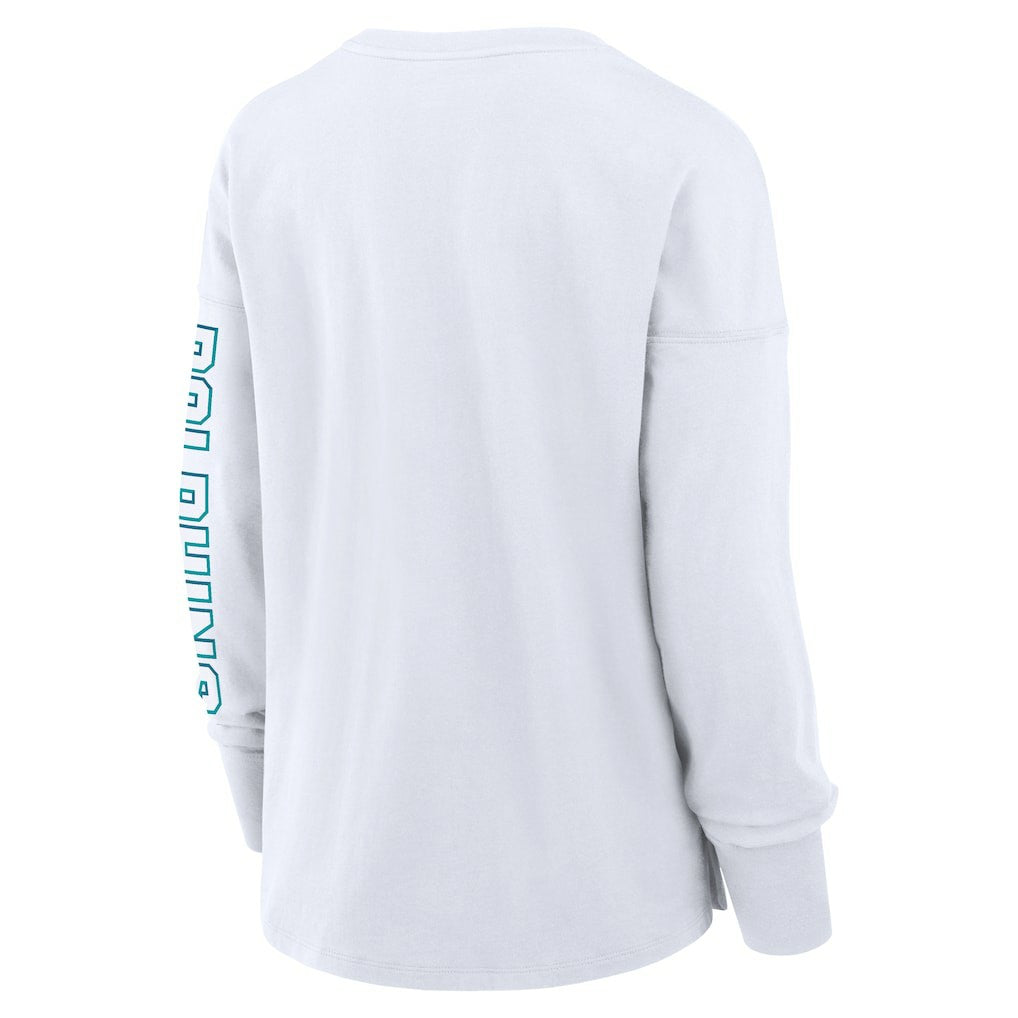 Miami Dolphins Women's Hometown Legacy Long Sleeve T-Shirt White