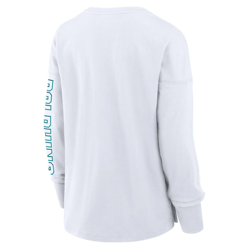 Miami Dolphins Women's Hometown Legacy Long Sleeve T-Shirt White