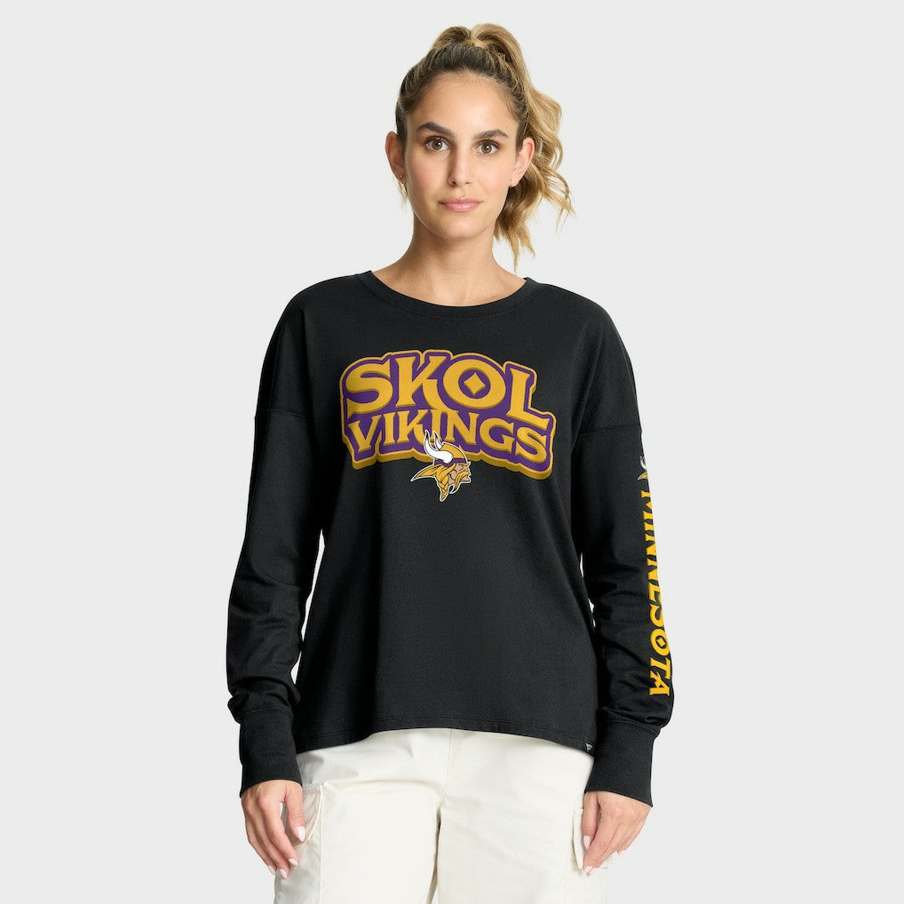 Minnesota Vikings Women's Hometown Legacy Long Sleeve T-Shirt Black