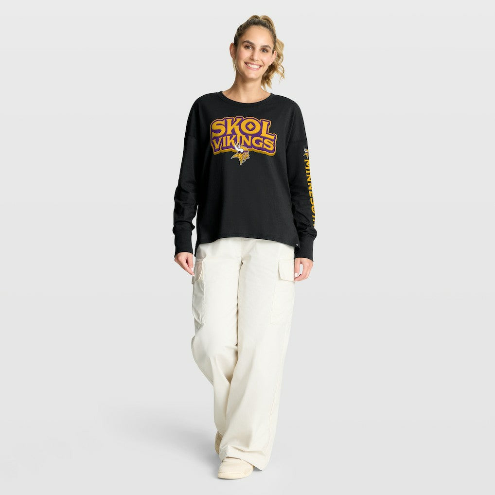Minnesota Vikings Women's Hometown Legacy Long Sleeve T-Shirt Black