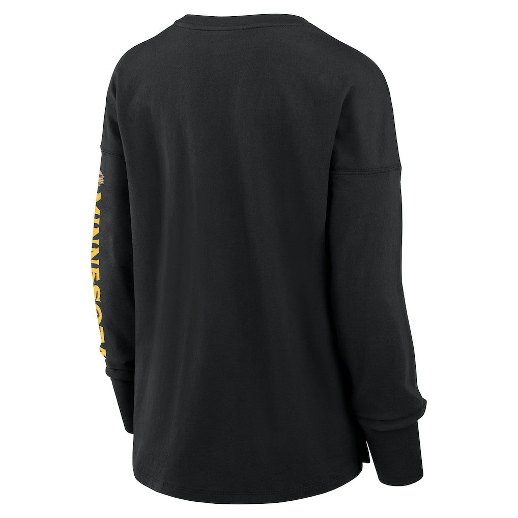 Minnesota Vikings Women's Hometown Legacy Long Sleeve T-Shirt Black