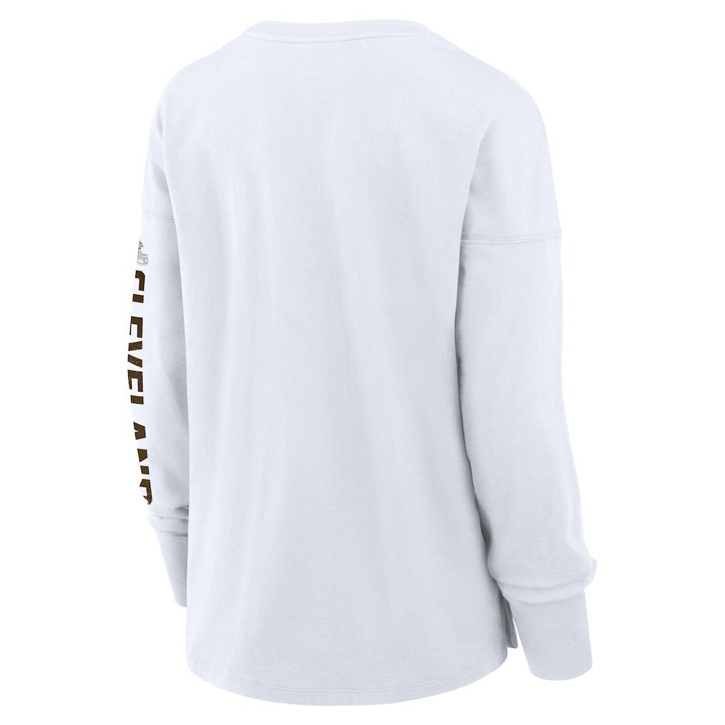 Cleveland Browns Women's Hometown Legacy Long Sleeve T-Shirt White