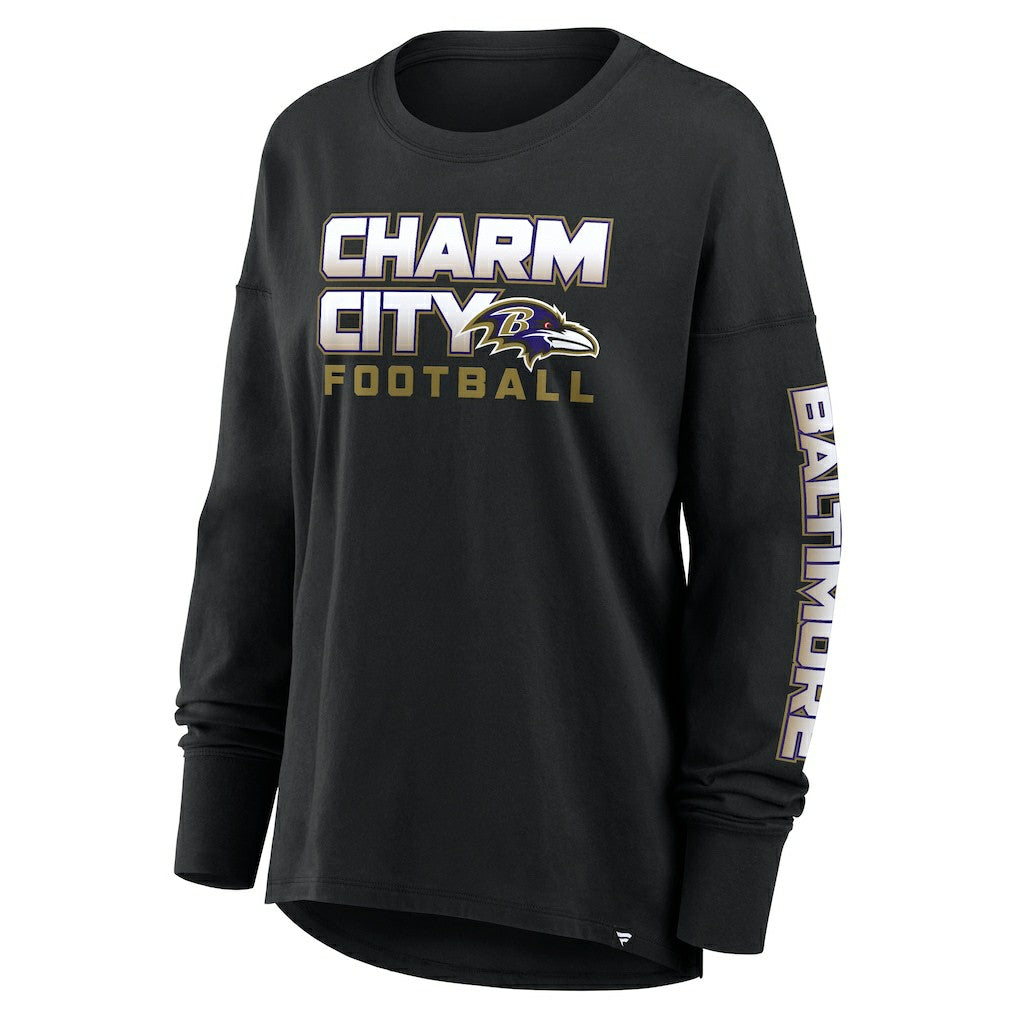 Baltimore Ravens Women's Hometown Legacy Long Sleeve T-Shirt Black