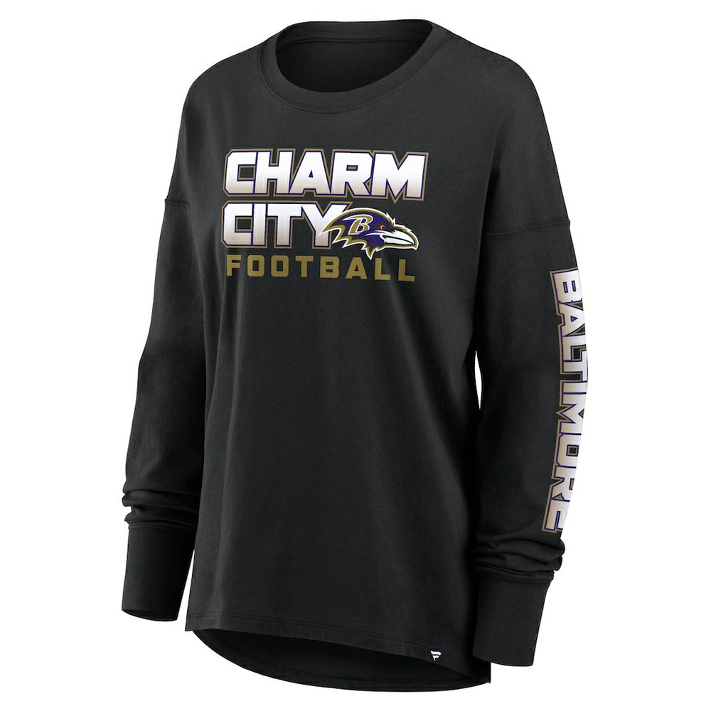 Baltimore Ravens Women's Hometown Legacy Long Sleeve T-Shirt Black