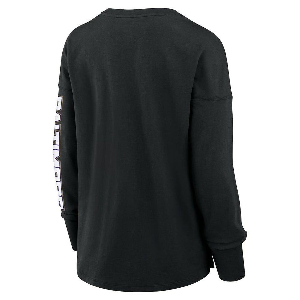Baltimore Ravens Women's Hometown Legacy Long Sleeve T-Shirt Black