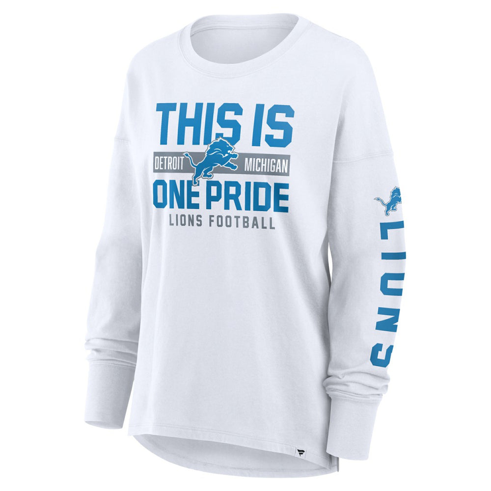 Detroit Lions Women's Hometown Legacy Long Sleeve T-Shirt White