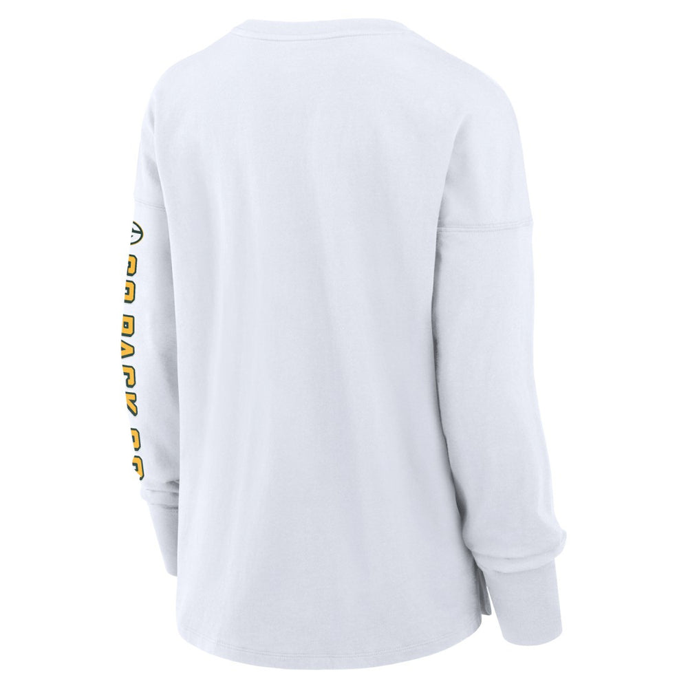Green Bay Packers Women's Hometown Legacy Long Sleeve T-Shirt White