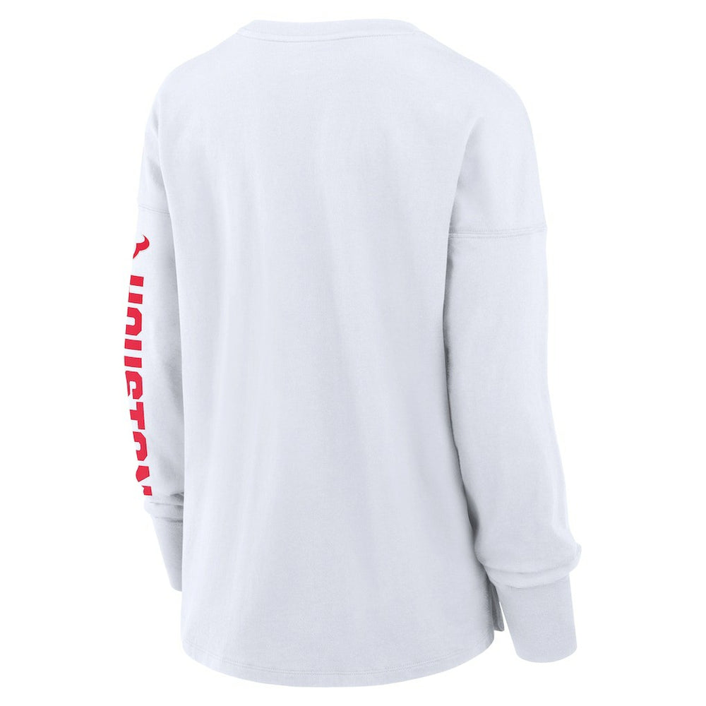 Houston Texans Women's Hometown Legacy Long Sleeve T-Shirt White
