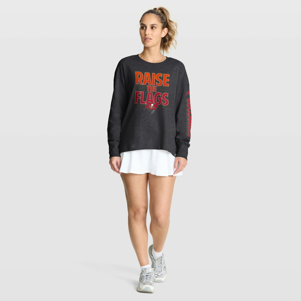 Tampa Bay Buccaneers Women's Hometown Legacy Long Sleeve T-Shirt Heather Pewter