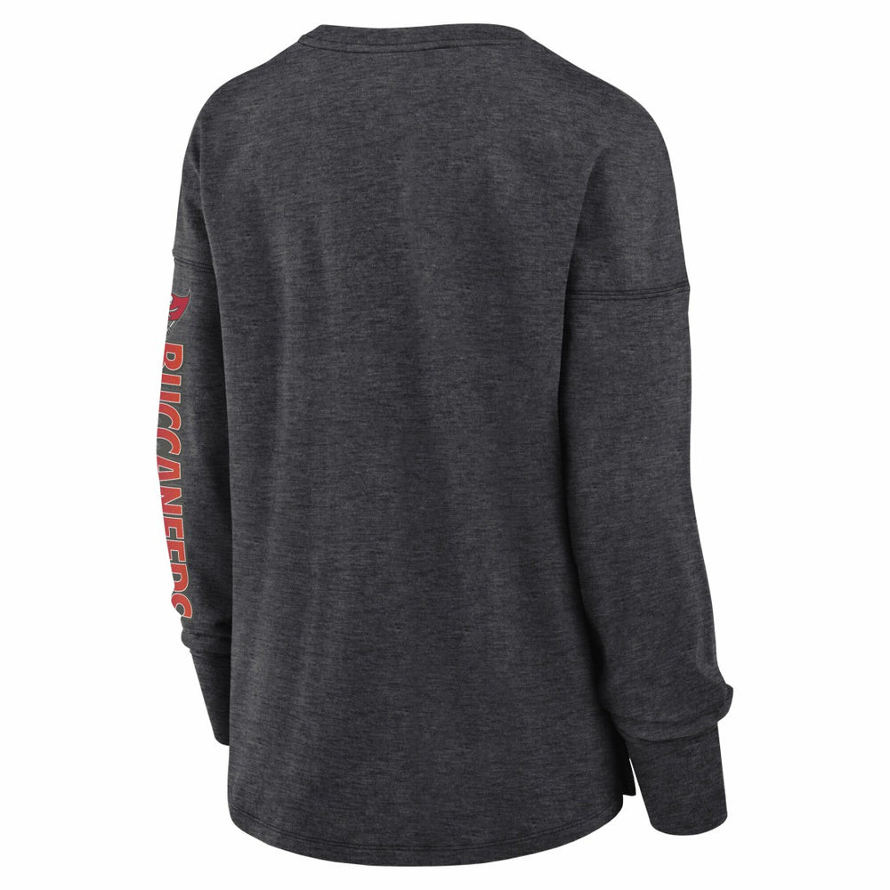 Tampa Bay Buccaneers Women's Hometown Legacy Long Sleeve T-Shirt Heather Pewter