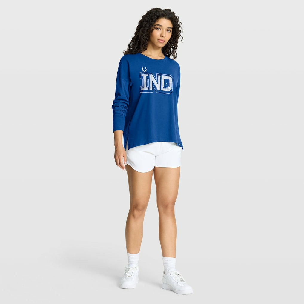 Indianapolis Colts Women's Hometown Legacy Long Sleeve T-Shirt Royal