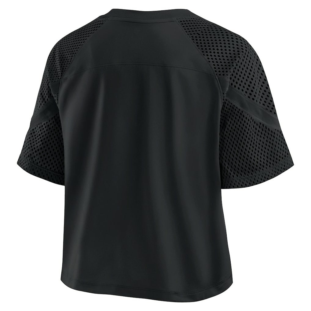 NFL New Orleans Saints Women's Oversized Raglan V-Neck Blackout Fashion Jersey sale