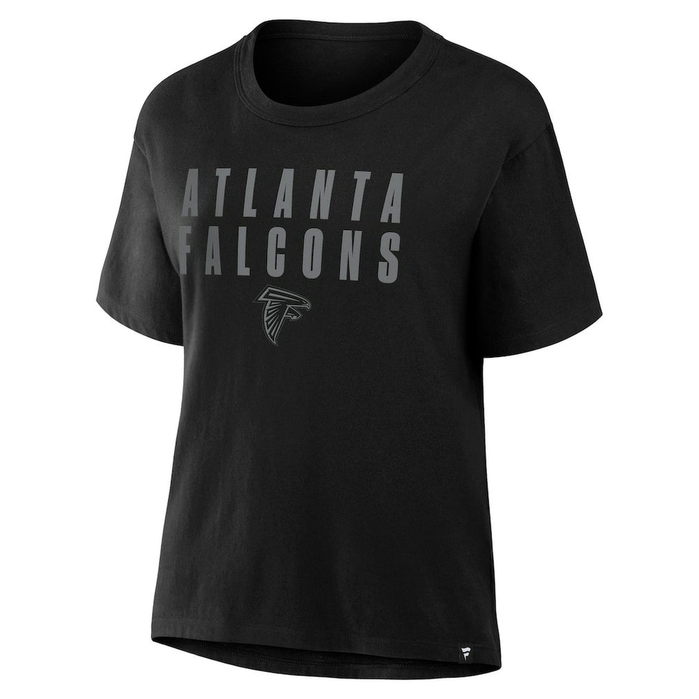 Atlanta Falcons Women's Blackout Kneel Down Legacy T-Shirt Black