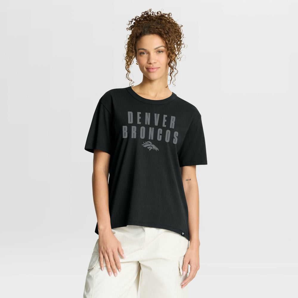 Denver Broncos Women's Blackout Kneel Down Legacy T-Shirt Black
