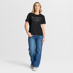 Detroit Lions Women's Blackout Kneel Down Legacy T-Shirt Black