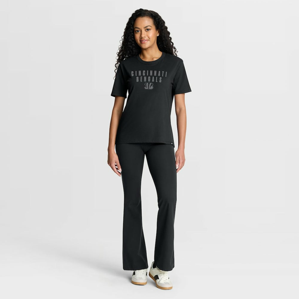 Cincinnati Bengals Women's Blackout Kneel Down Legacy T-Shirt Black