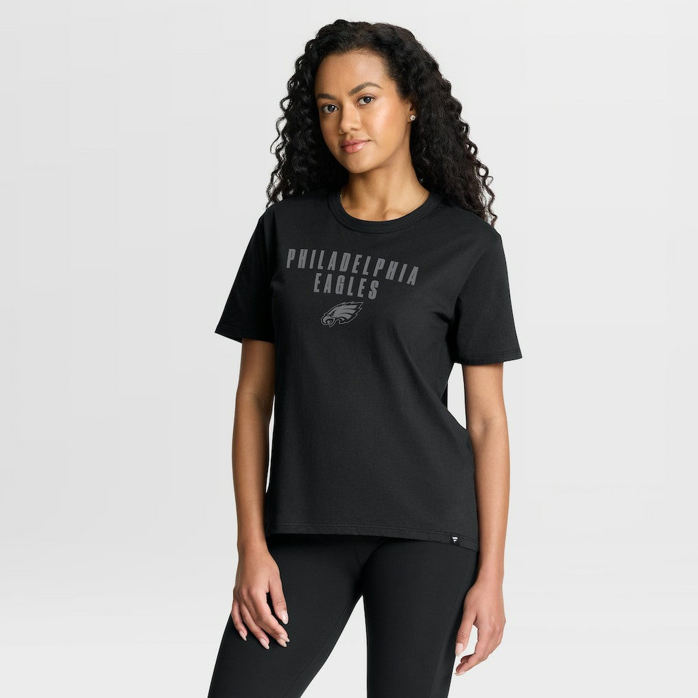 Philadelphia Eagles Women's Blackout Kneel Down Legacy T-Shirt Black