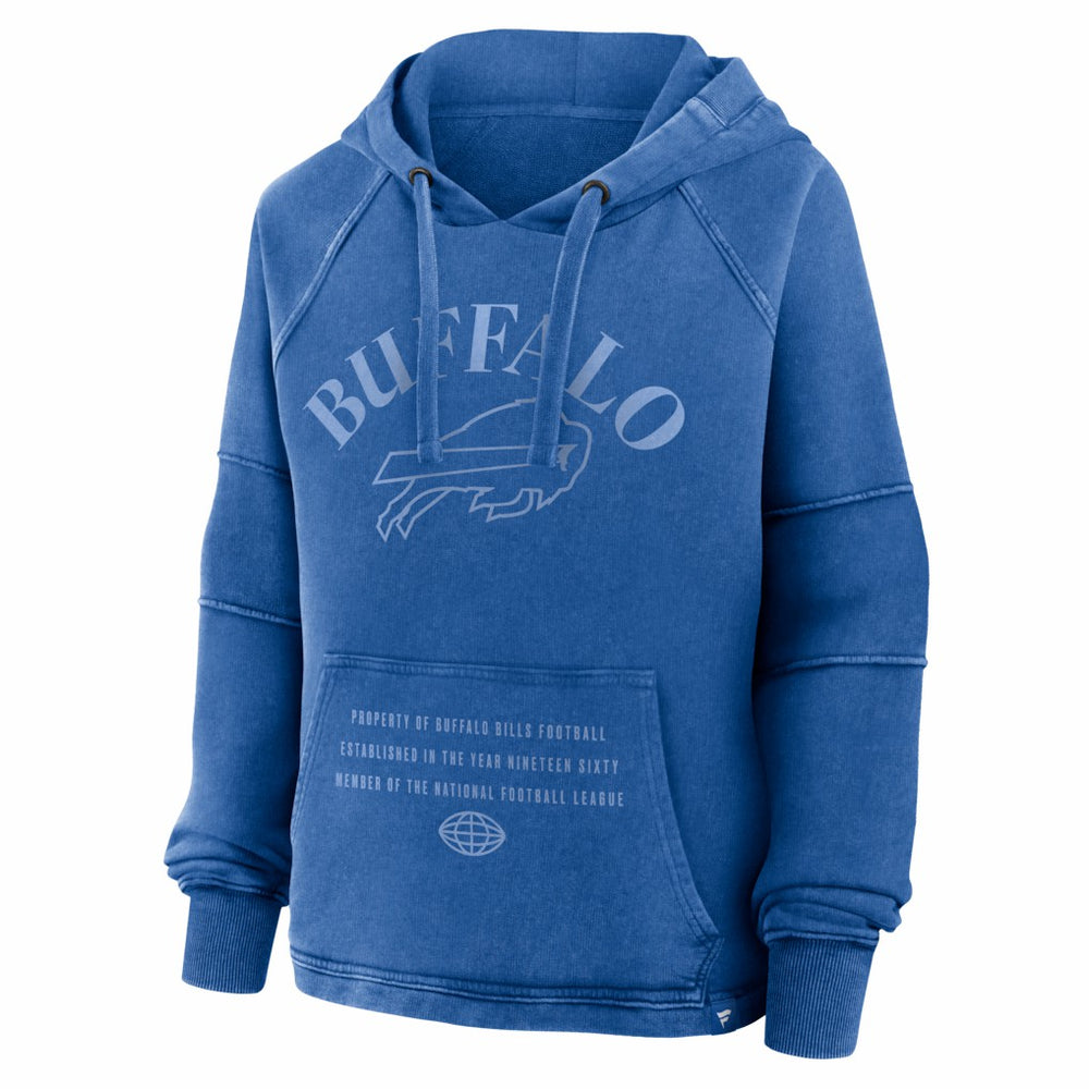 Buffalo Bills Women's Oversized Raglan Gridiron Hoodie Royal