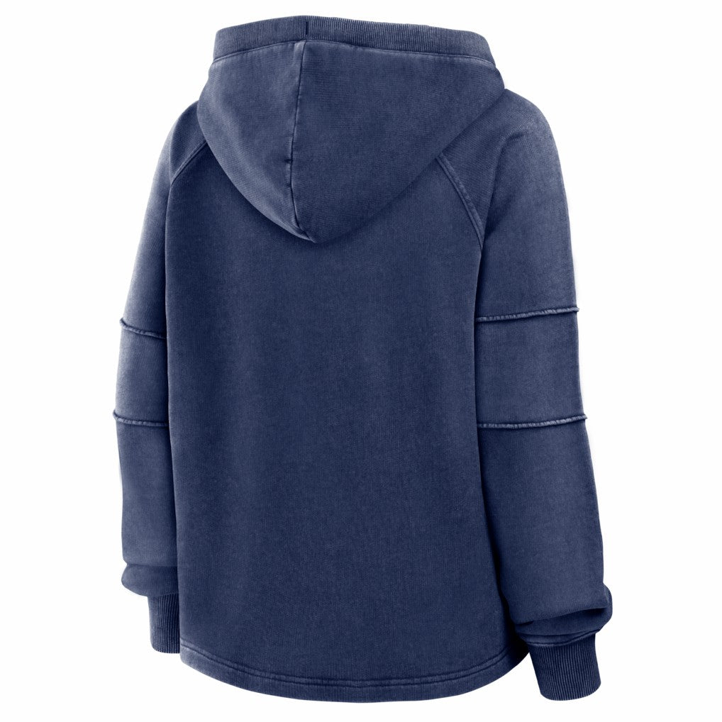 Denver Broncos Women's Oversized Raglan Gridiron Hoodie Navy