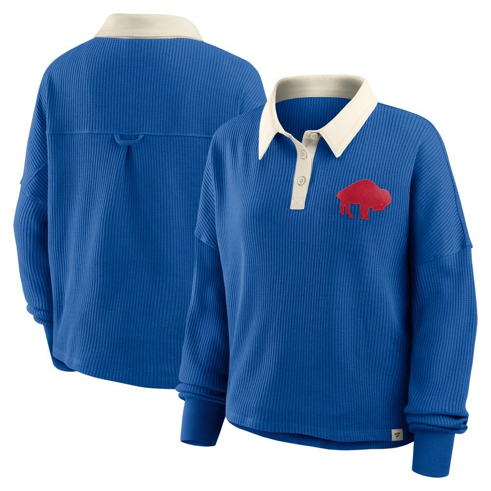 Buffalo Bills Women's Oversized Hometown Premium Thermal Long Sleeve Shirt Royal