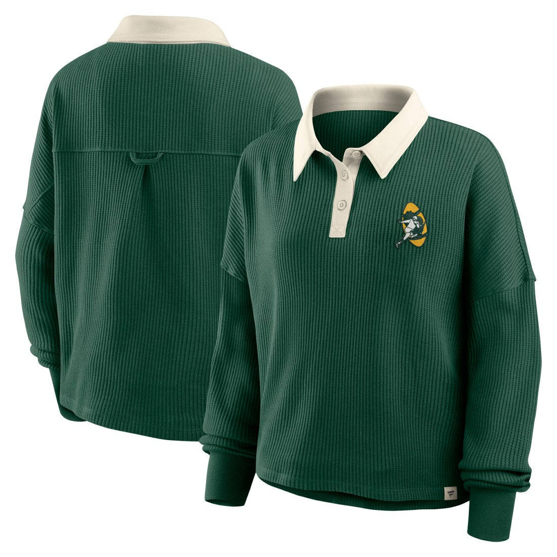 Green Bay Packers Women's Oversized Hometown Premium Thermal Long Sleeve Shirt Green