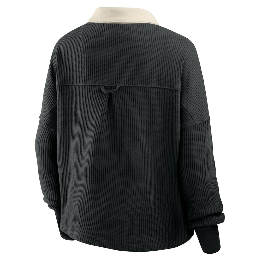 Pittsburgh Steelers Women's Oversized Hometown Premium Thermal Long Sleeve Shirt Black