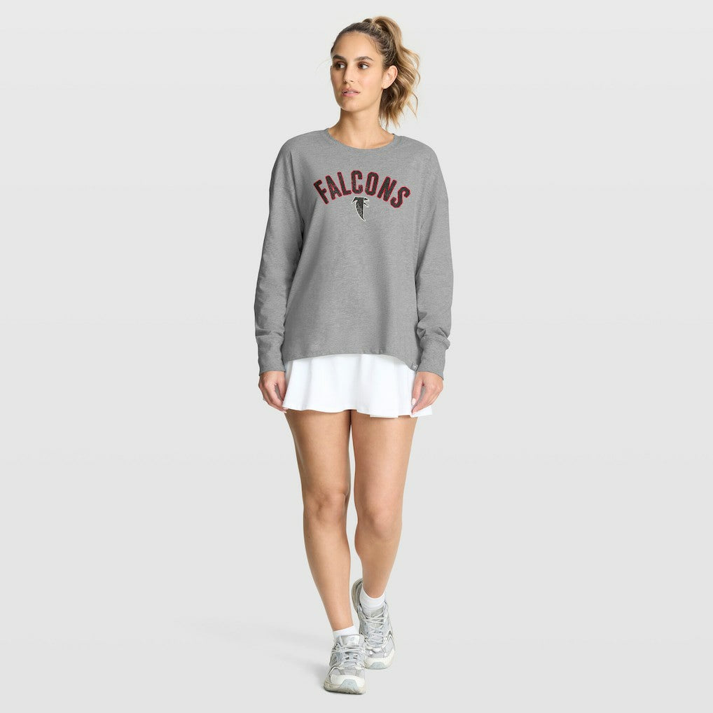 Atlanta Falcons Women's Hometown Legacy Long Sleeve T-Shirt Heather Gray