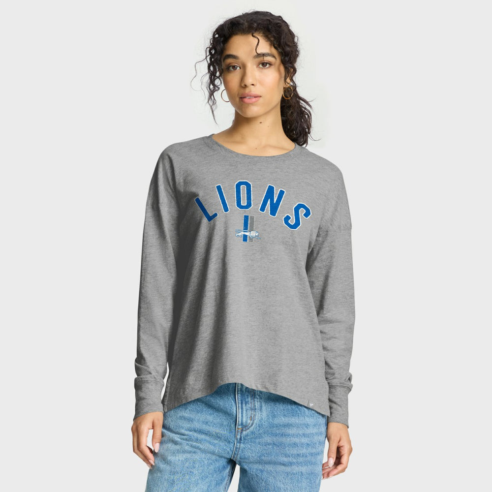 Detroit Lions Women's Hometown Legacy Long Sleeve T-Shirt Heather Gray