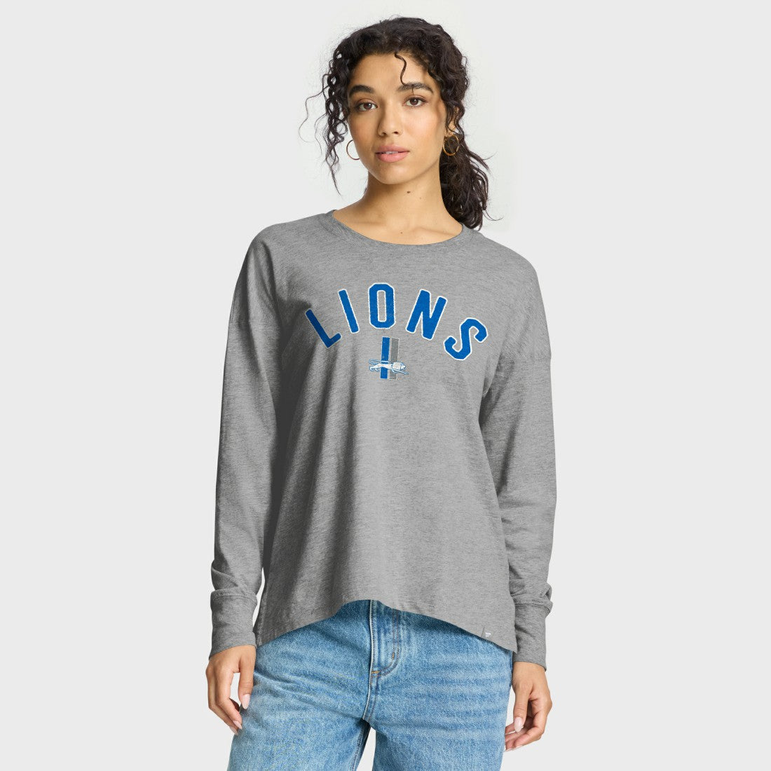 Detroit Lions Women's Hometown Legacy Long Sleeve T-Shirt Heather Gray